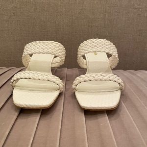 Cult Gaia Kal Woven Leather Mules